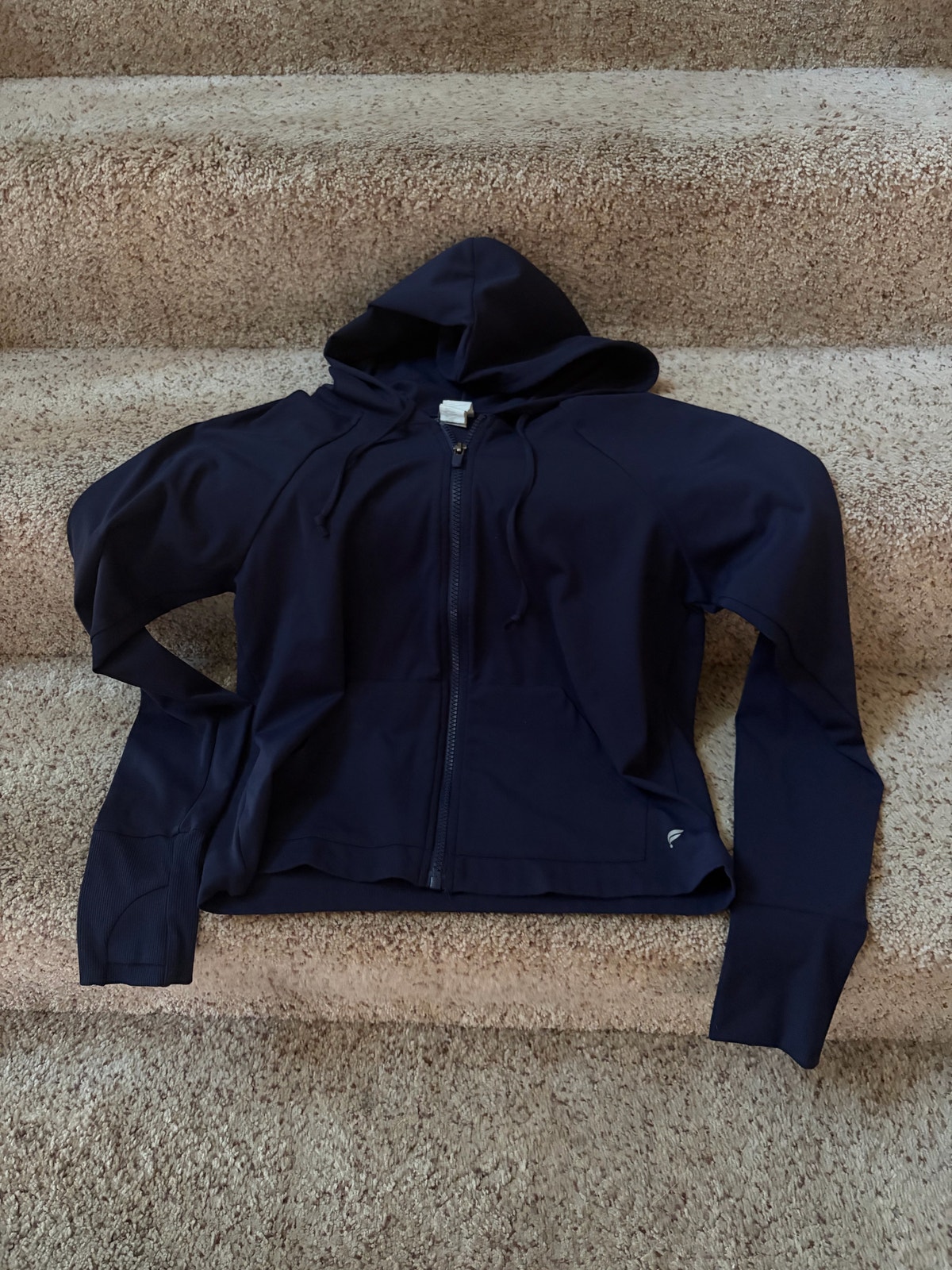 Fabletics Womens Medium Black Zip Up Hoodie